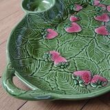 Strawberry slipware dish