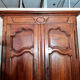 Burgundian wardrobe Louis XIII era in solid walnut around 1680