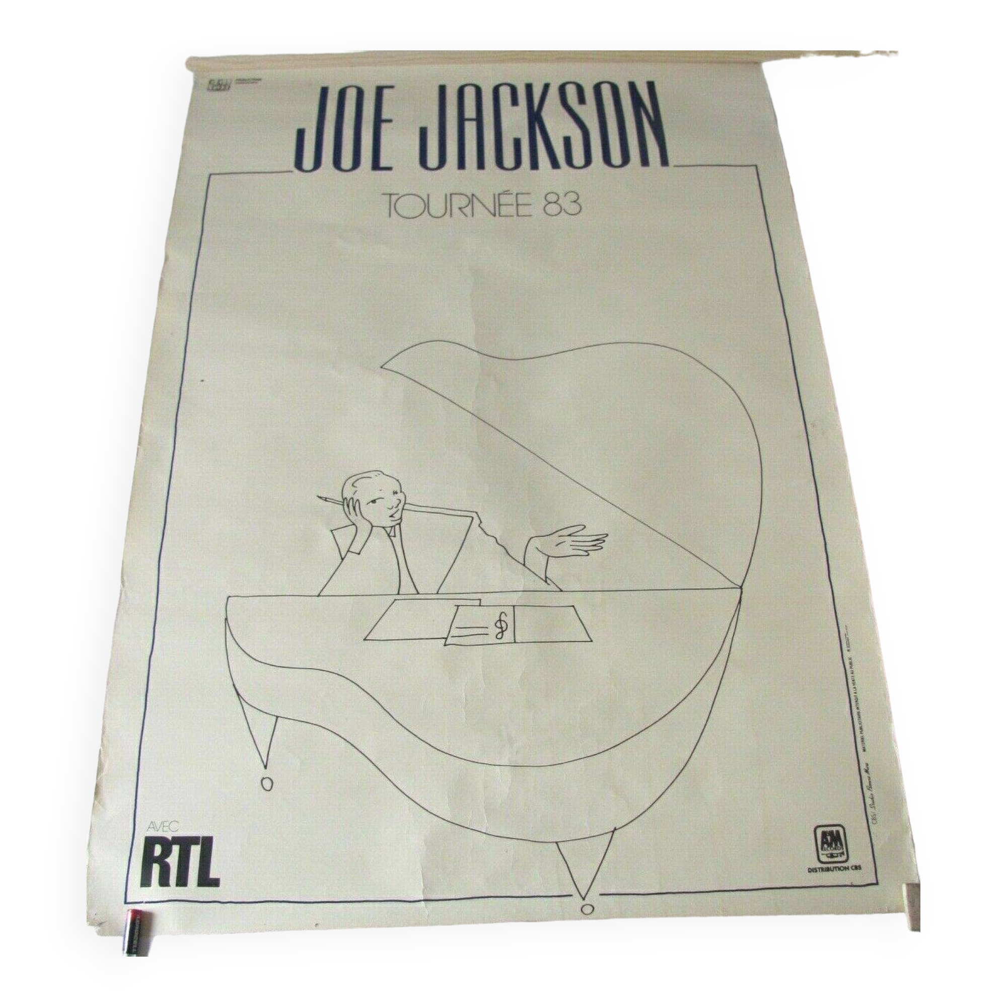 Joe Jackson 1983 concert poster