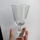 Set of 6 crystal wine glasses engraved 60s