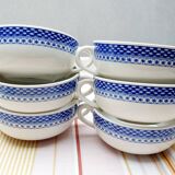 6 Royal Boch handle bowls