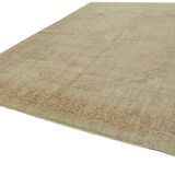 Hand-Knotted Persian One of a Kind 1970s 303 cm x 408 cm Beige Wool Carpet