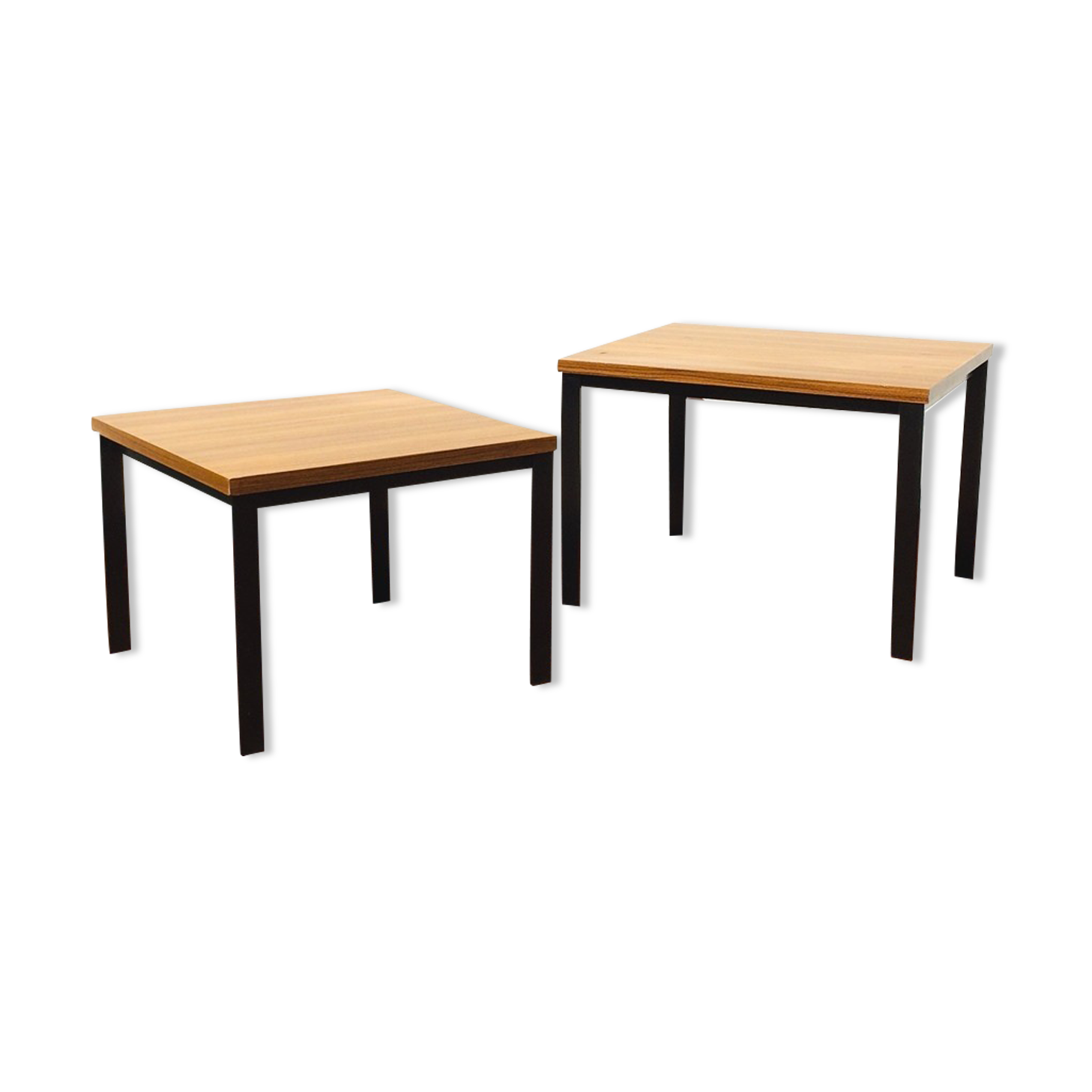 Pair of Pierre Guariche coffee tables for Meurop 60/70