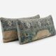 Set of 2 vintage Turkish cushion covers 41x119 cm