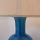 Turquoise ceramic table lamp - 1960s