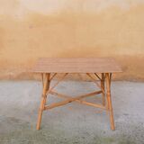 Vintage rattan coffee table