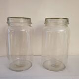 2 glass jars with lid