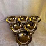 Set of 6 stainless steel ice cream cups
