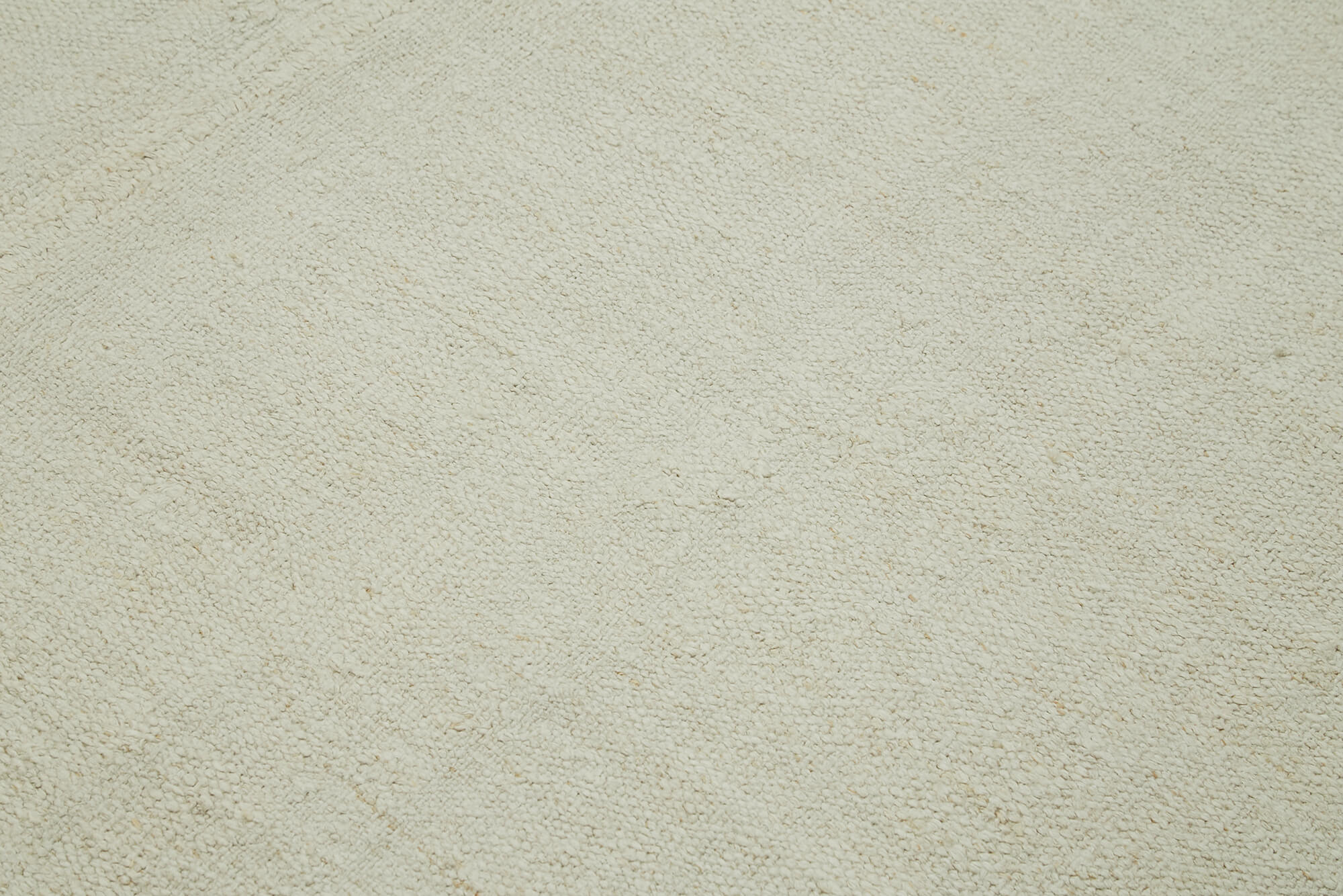 Hand-knotted oriental rustic 1970s 180 cm x 320 cm beige hemp kilim carpet