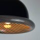 Vintage Italian black Murano pendant light, 1960s.