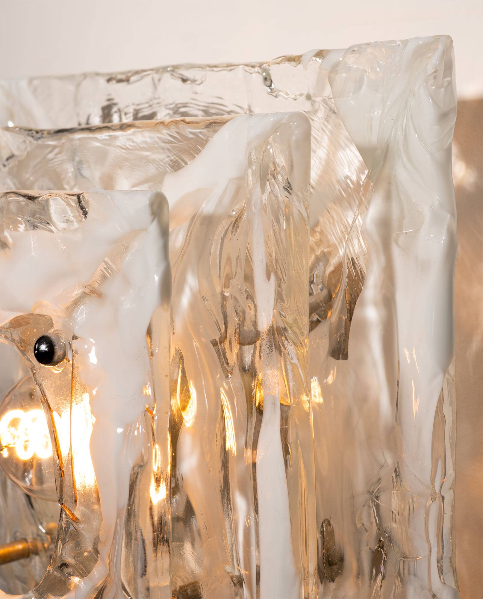 Applique en verre de Murano Carlo Nason, années 1970