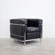 Chaise longue Cassina LC2 par Le Corbusier (Noir)