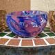Set of Marmorean glass cups from Soisy Glassworks on school