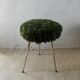 Chair and tripod stool "moumoute" by Pelfran, around 1970.