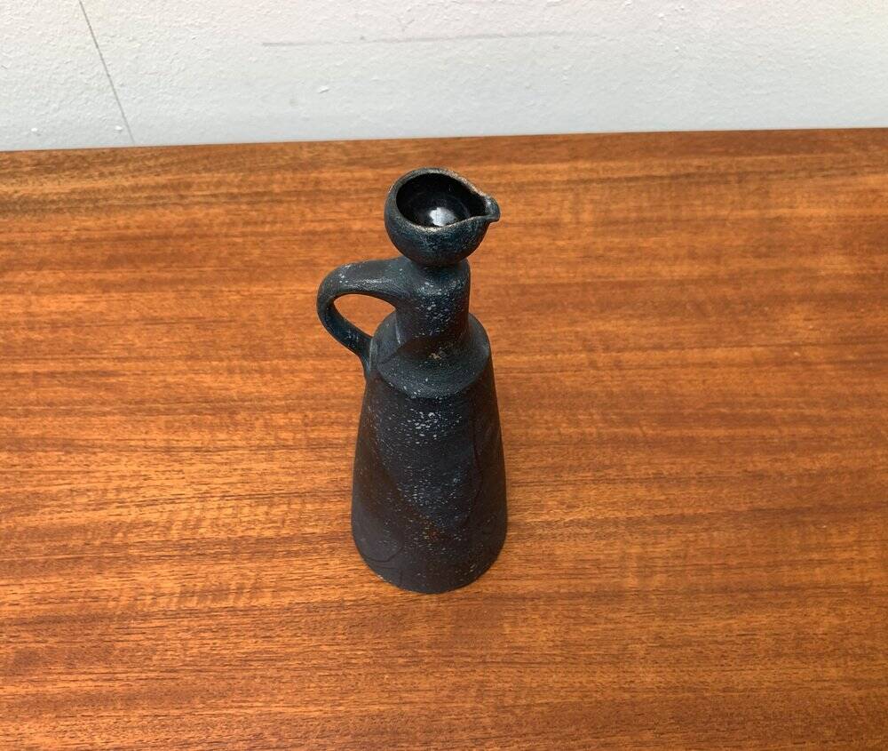 Brutalist Vintage Carafe Vase by Gerhard Liebenthron, 1980