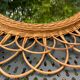 Rattan sun mirror diameter 44 cm