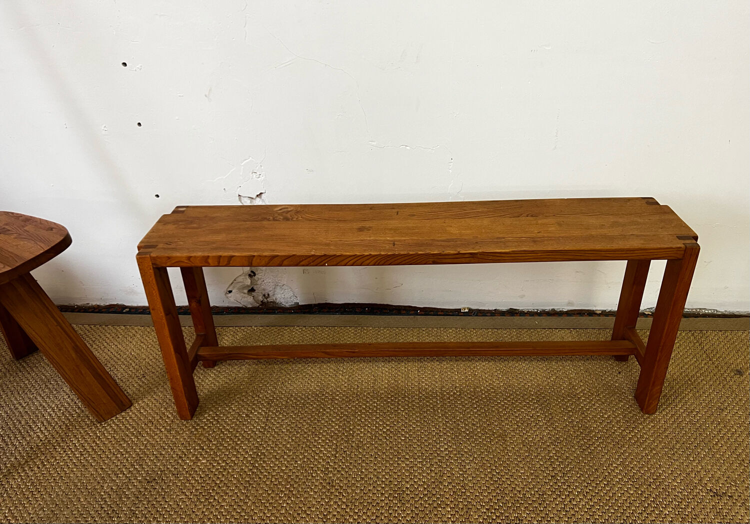 Chair and bench in solid wood