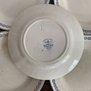 Dessert plates in earthenware from Creil and Montereau Reuil service.