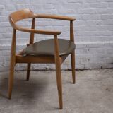 Chaise Arne Wahl Iversen ST-750 en orme, années 1960, Danemark