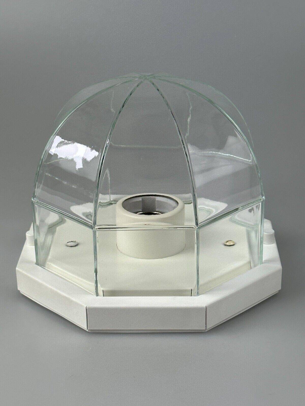 Plafonnier des années 60 70 Glashütte Limburg Allemagne Plafoniere verre et métal