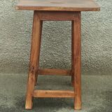 Old wooden high stool