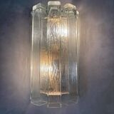 Monumental Italian Wall Lamps attributed to Venini, Italy, 1970s, Set of 2