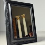 Ripple frame mirror black 20th century