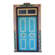 Indian door in old teak piece and patina of origin