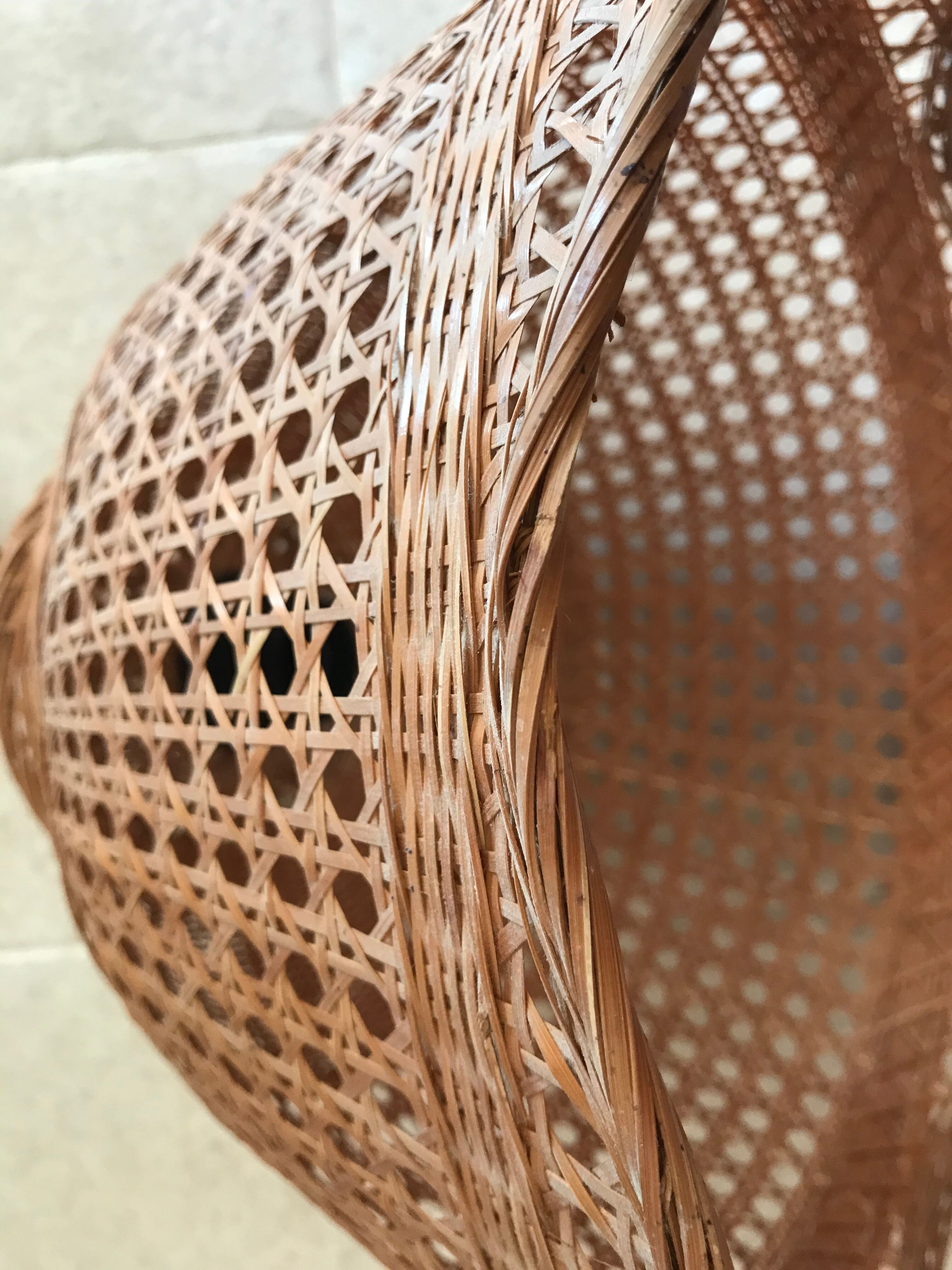 Vintage rattan pendant lamp