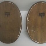 Pair of medallions still life XlXth century