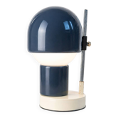Lampe de table moderniste G.C.M.E. en métal et verre, Italie 1970s
