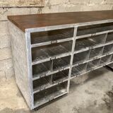 Aluminium furniture and wood on custom wheels