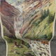 School poster editions nightingale N° 28 and 27 the valley and the torrent and the waterfall