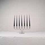 Art Deco chandelier in tin by Lars Holmström in Arvika, Sweden, 1931