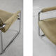 Canapé vintage 2 places en cuir tubulaire en acier, années 1960