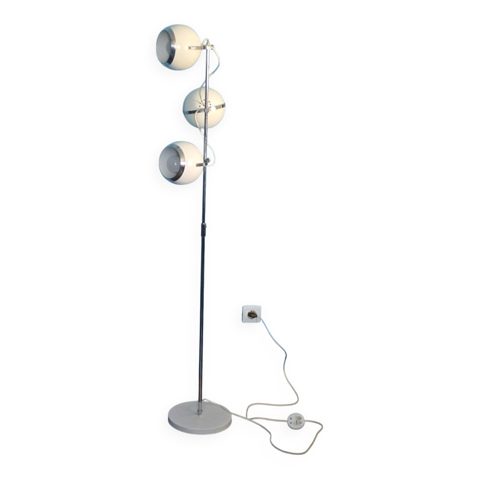 1970s eyeball floor lamp in the style of Gino Sarfatti