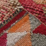 3x10 Red Pink Oriental Vintage Runner Rug, 95x317Cm