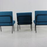 Set of three model 31 easy chairs by Florence Knoll