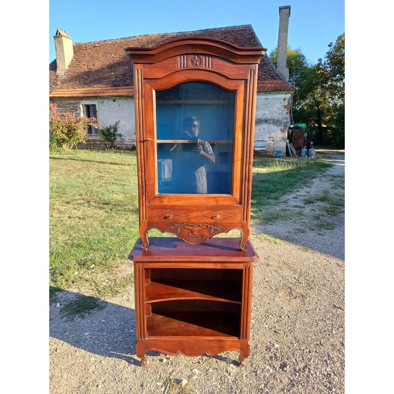 19th century mahogany display cabinet