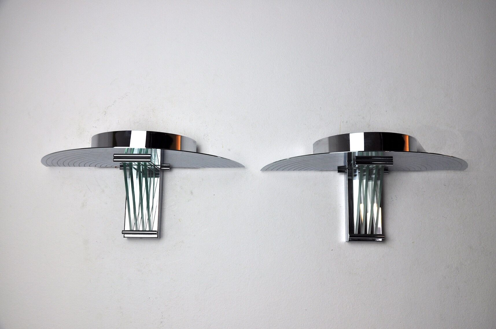 Pair of wall lamps by Garcia Garay, Spain, 1970