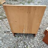 2 vintage teak bedside tables