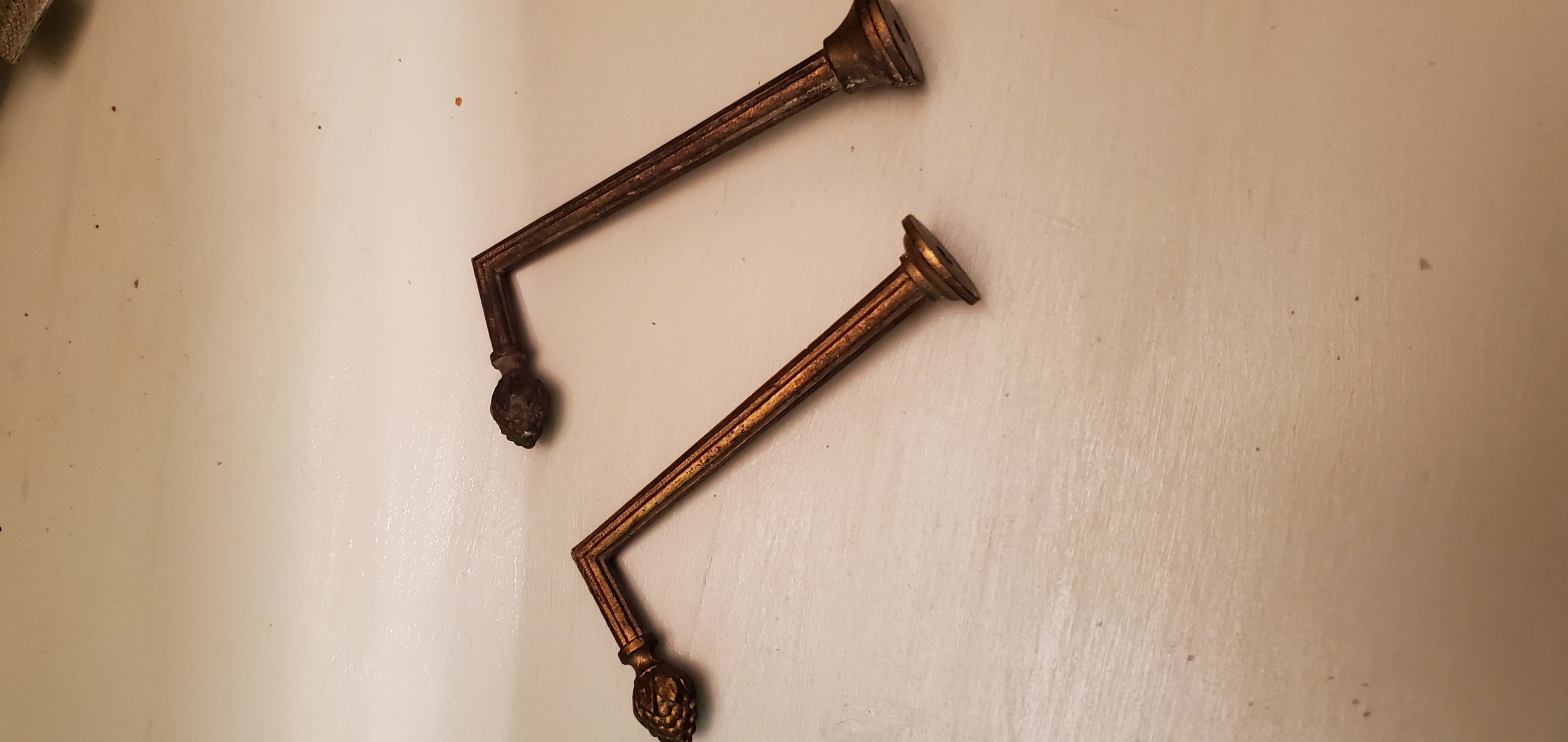 Brass hook curtain