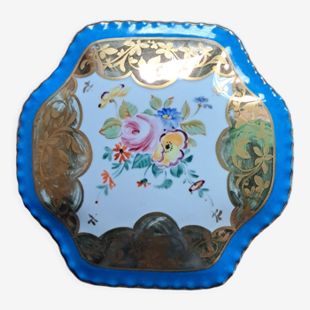Bonbonnière porcelaine de Limoges Perlam France décor à la main