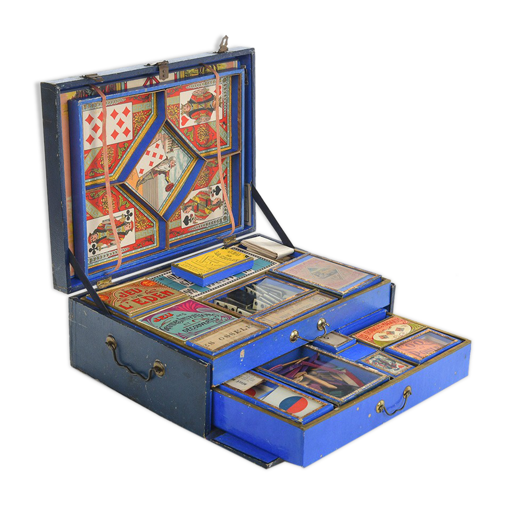 ANCIEN JEU DE Nain Jaune RT REVENAZ TABERNAT - jetons en os - vers 1910