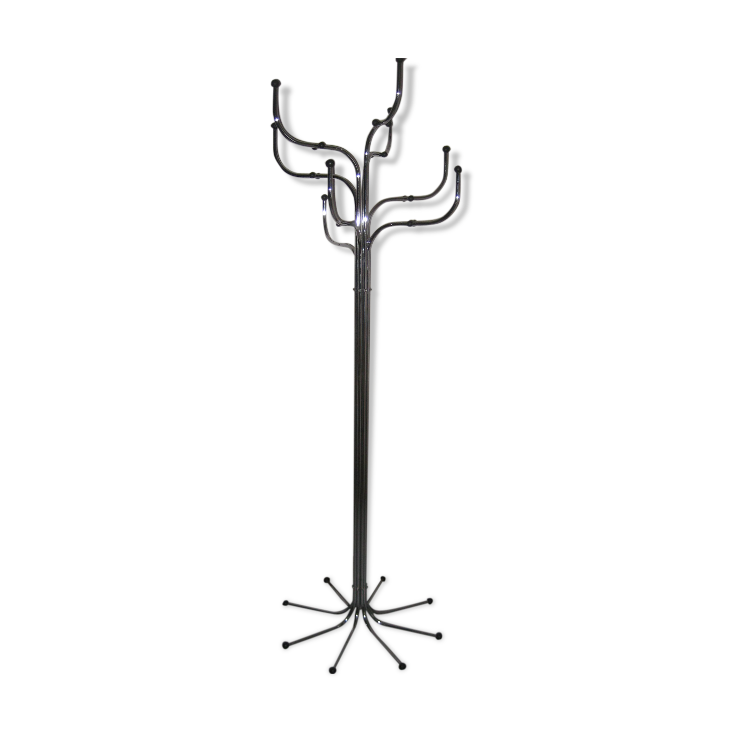 Vintage chrome coat holder