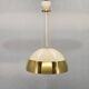 1970s Brass and Lacquered Metal Pendant, Czechoslovakia