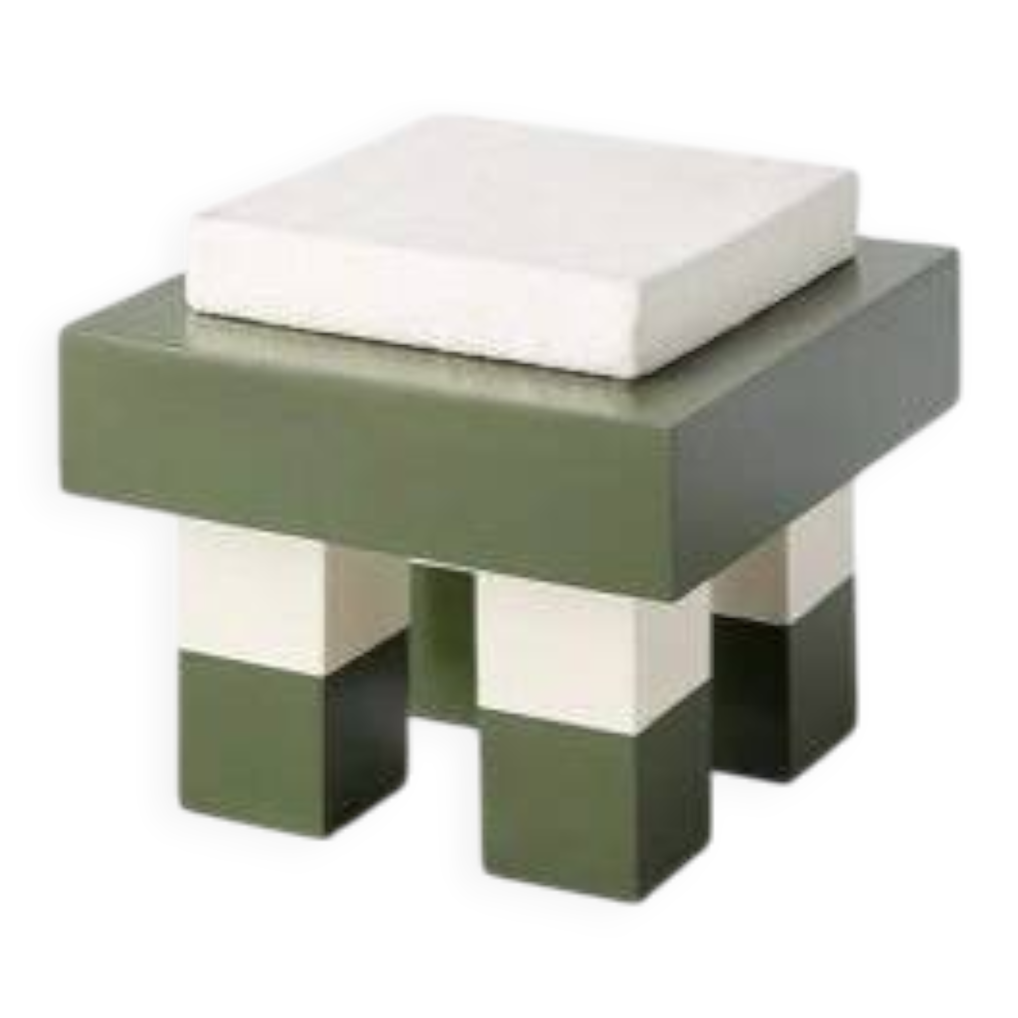 Pradier Jeauneau Monoprix lacquered striped stool