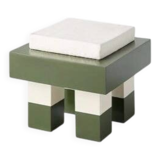 Pradier Jeauneau Monoprix lacquered striped stool