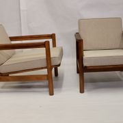 Pair of 60s Scandinavian style armchairs