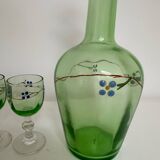 Legras liqueur set - Ouraline - Antique - Glass + carafe